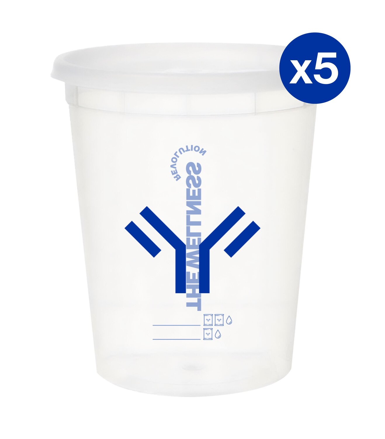 5 Shaker cups